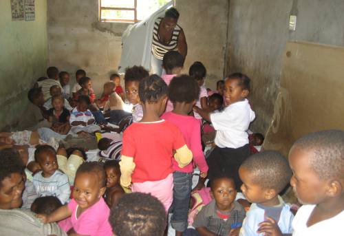 A typical township creche